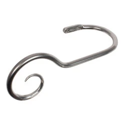 Large Bishop's Crook Holdback (Left Side) In Mercury