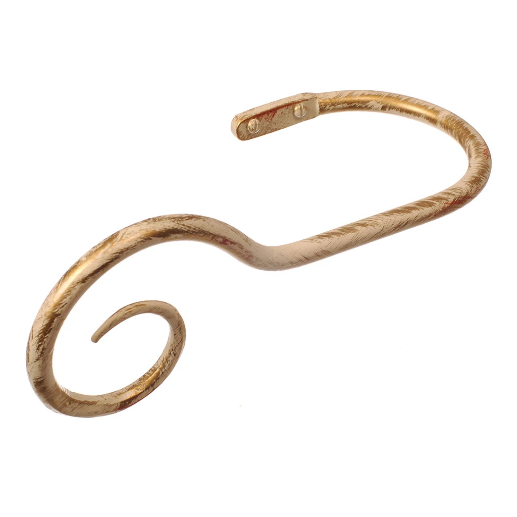 Large Bishop's Crook Holdback (Left Side) In Old Ivory 1 Large Bishop's Crook Holdback (Left Side) In Old Ivory