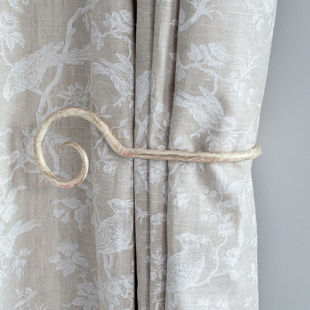 Large Bishop's Crook Holdback (Left Side) In Old Ivory 2 Large Bishop's Crook Holdback (Left Side) In Old Ivory - Image 2