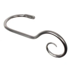 Large Bishop's Crook Holdback (Right Side) In Mercury