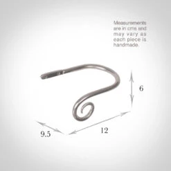 Small Crook Holdback (Left Side) In Mercury 5 Small Crook Holdback (Left Side) In Mercury -CURTAINS accessories Sale 637gglme 13