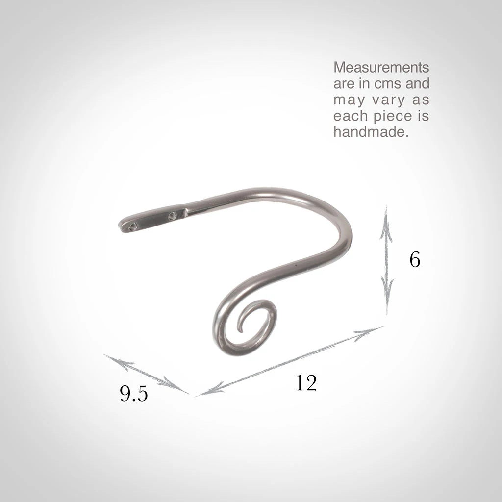Small Crook Holdback (Left Side) In Mercury 3 Small Crook Holdback (Left Side) In Mercury - Image 3