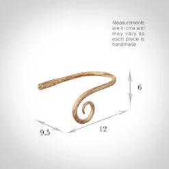 Small Crook Holdback (Left Side) In Old Ivory -CURTAINS accessories Sale 637ggloi 13