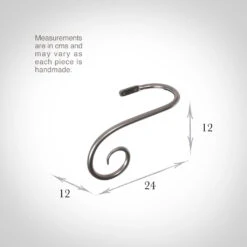 Large Crook Holdback (Left Side) In Mercury 5 Large Crook Holdback (Left Side) In Mercury -CURTAINS accessories Sale 637glme 13