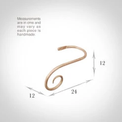 Large Crook Holdback (Left Side) In Old Ivory 5 Large Crook Holdback (Left Side) In Old Ivory -CURTAINS accessories Sale 637gloi 13