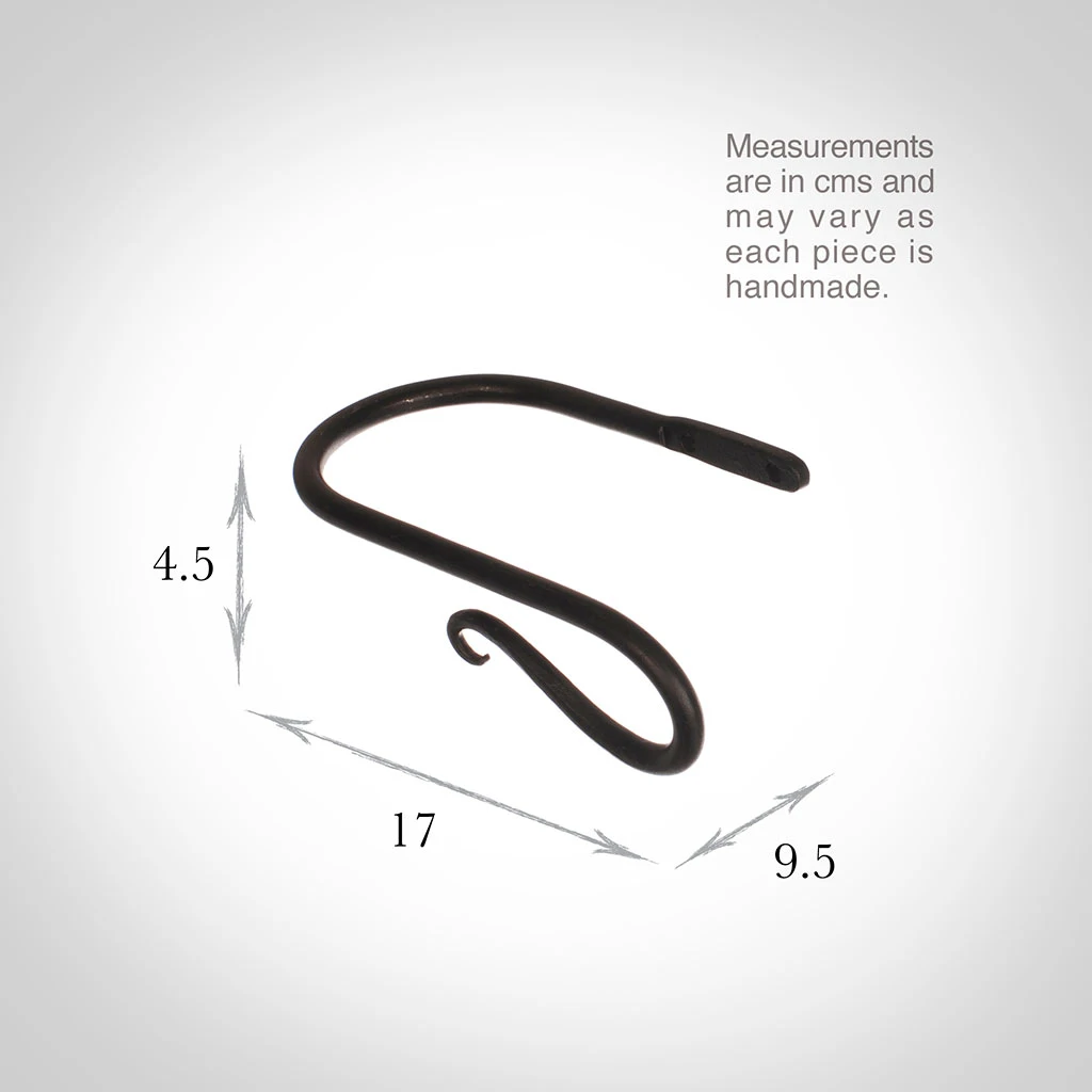 Small Shepherd's Crook Holdback (Right Side) In Beeswax 3 Small Shepherd's Crook Holdback (Right Side) In Beeswax - Image 3