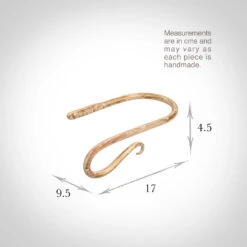 Small Shepherd's Crook Holdback (Left Side) In Old Ivory -CURTAINS accessories Sale 637jjloi 13