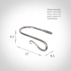 Small Shepherd's Crook Holdback (Right Side) In Mercury 5 Small Shepherd's Crook Holdback (Right Side) In Mercury -CURTAINS accessories Sale 637jjme 13