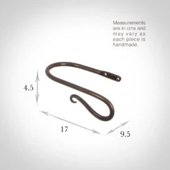 Small Shepherd's Crook Holdback (Right Side) In Polished -CURTAINS accessories Sale 637jjpo 13