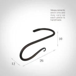 Large Shepherd's Crook Holdback (Left Side) In Beeswax -CURTAINS accessories Sale 637jlbw 13