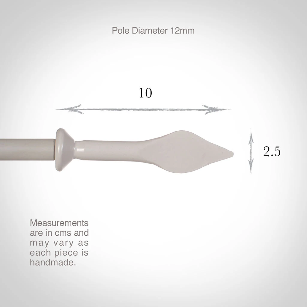 12mm Spear Finial In Clay 3 12mm Spear Finial In Clay - Image 3