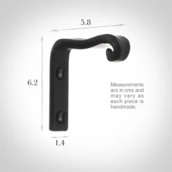 Dormer Rod Support Bracket In Matt Black 5 Dormer Rod Support Bracket In Matt Black -CURTAINS accessories Sale 648mb 13