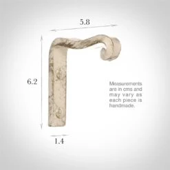 Dormer Rod Support Bracket In Old Ivory -CURTAINS accessories Sale 648oi 13
