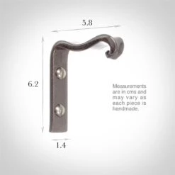 Dormer Rod Support Bracket In Polished -CURTAINS accessories Sale 648po 13