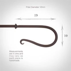 12mm Shepherd's Crook Finial In Beeswax 6 12mm Shepherd's Crook Finial In Beeswax -CURTAINS accessories Sale 680bw 3