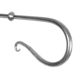 12mm Shepherd's Crook Finial In Mercury -CURTAINS accessories Sale 680me 2