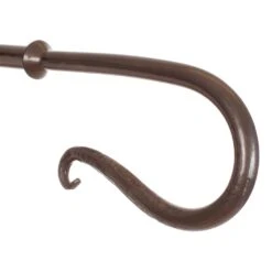 20mm Shepherd's Crook Finial In Polished -CURTAINS accessories Sale 681po 2