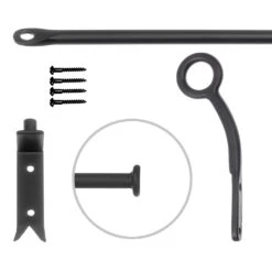 12mm Self-Closing Button Portiere In Beeswax 8 12mm Self-Closing Button Portiere In Beeswax -CURTAINS accessories Sale 686abw 20