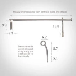 12mm Self-Closing Button Portiere In Mercury -CURTAINS accessories Sale 686ame 13