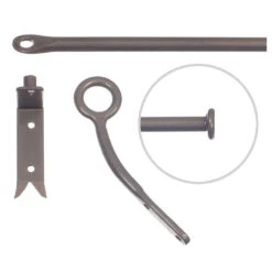 12mm Self-Closing Button Portiere In Polished 7 12mm Self-Closing Button Portiere In Polished -CURTAINS accessories Sale 686apo 20