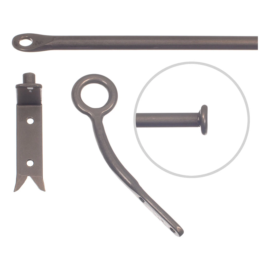 12mm Self-Closing Button Portiere In Polished 4 12mm Self-Closing Button Portiere In Polished - Image 4