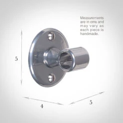 12mm Sleeve Bracket In Mercury -CURTAINS accessories Sale 686me 13