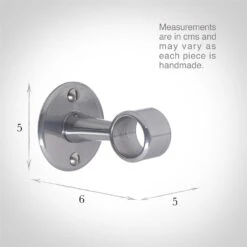 20mm Sleeve Bracket In Mercury -CURTAINS accessories Sale 687me 13