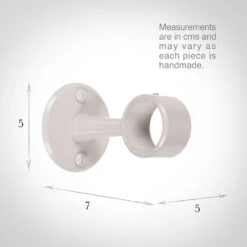 25mm Sleeve Bracket In Clay -CURTAINS accessories Sale 688cl 13