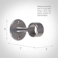25mm Sleeve Bracket In Mercury -CURTAINS accessories Sale 688me 13
