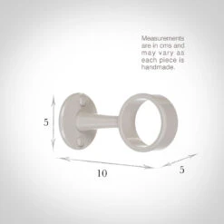 38mm Sleeve Bracket In Clay -CURTAINS accessories Sale 689cl 13