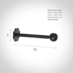 Draper's Cannonball Holdback In Matt Black -CURTAINS accessories Sale 691bmb 13