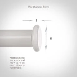 38mm Button Finial In Clay -CURTAINS accessories Sale 693cl 13