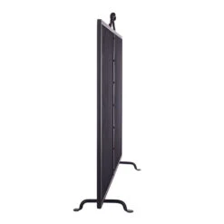 Scrolled Fireguard In Matt Black -CURTAINS accessories Sale 702mb 23