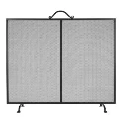 Hereford Fireguard In Matt Black -CURTAINS accessories Sale 714mb 20