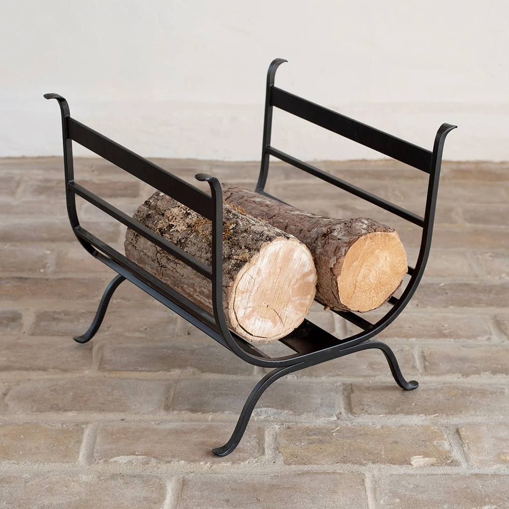 Chappel Log Basket In Matt Black 1 Chappel Log Basket In Matt Black