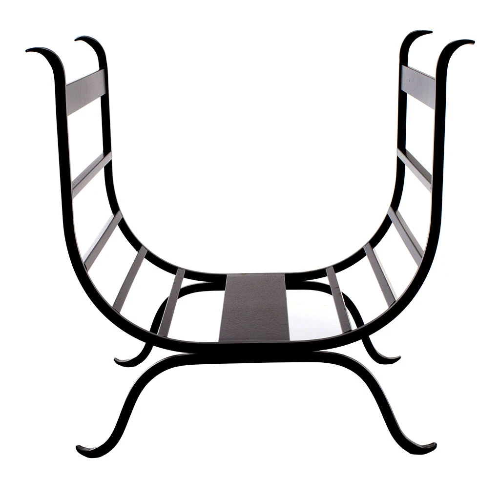 Chappel Log Basket In Matt Black 4 Chappel Log Basket In Matt Black - Image 4