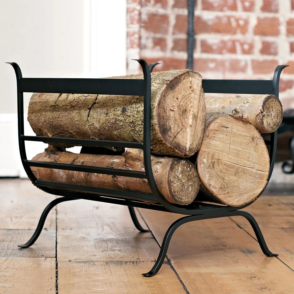 Chappel Log Basket In Matt Black 6 Chappel Log Basket In Matt Black - Image 6