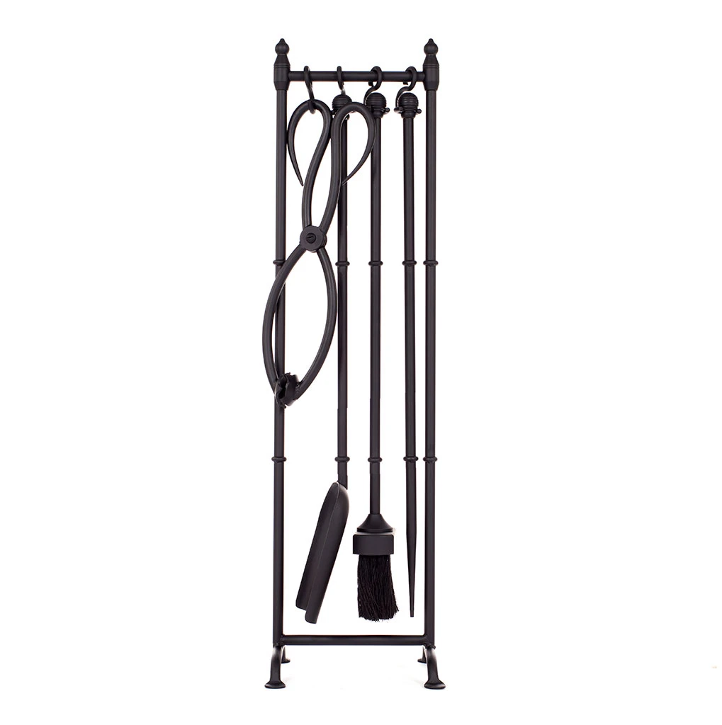 Elmsett Companion Set With Ball Handles,Matt Black 1 Elmsett Companion Set With Ball Handles,Matt Black