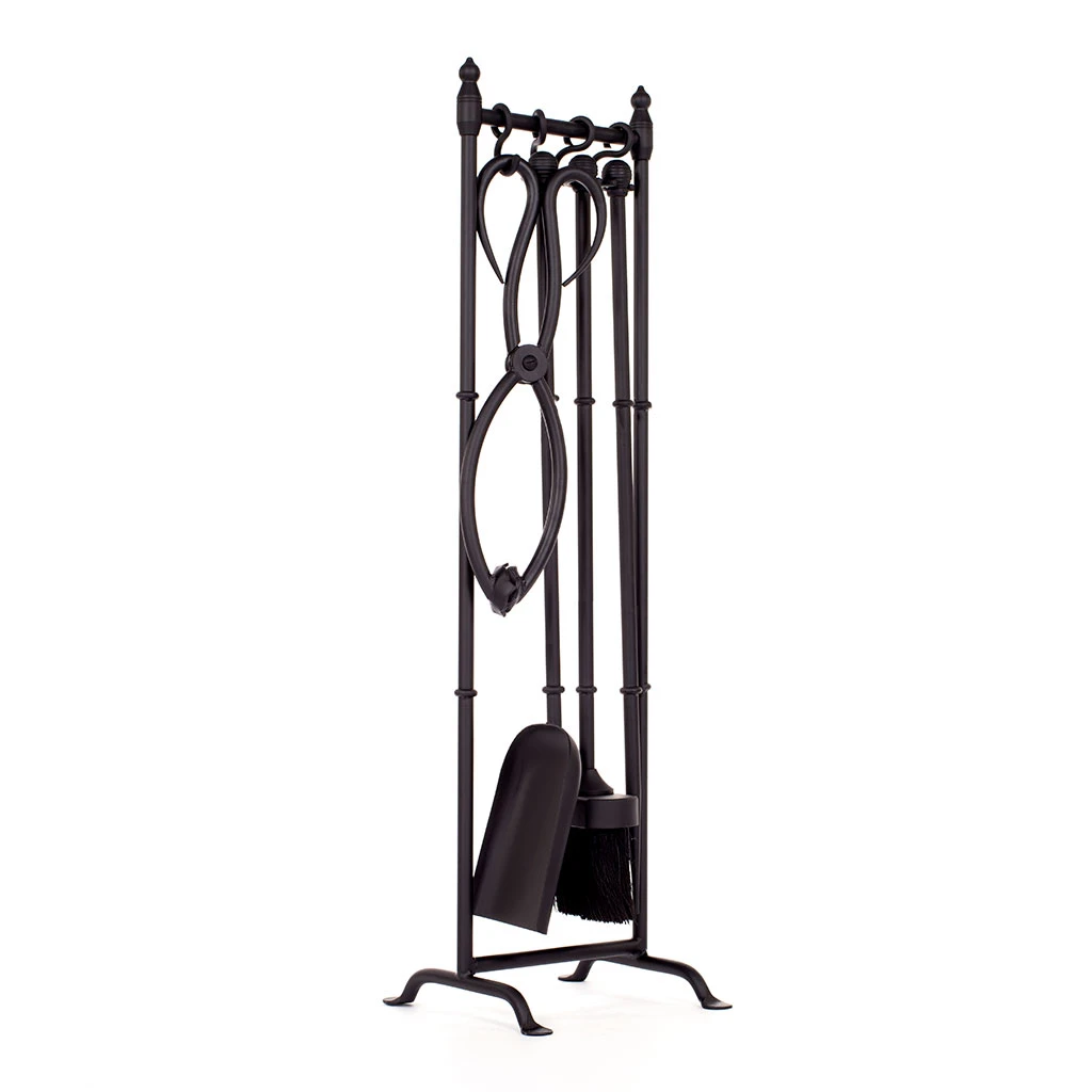 Elmsett Companion Set With Ball Handles,Matt Black 4 Elmsett Companion Set With Ball Handles,Matt Black - Image 4