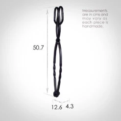 Suffolk Tongs In Matt Black -CURTAINS accessories Sale 7413mb 13