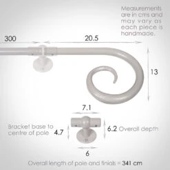 3m 16mm Crook Pack In Clay -CURTAINS accessories Sale 804cl 13