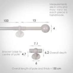 1m 16mm Cannonball Pack In Clay -CURTAINS accessories Sale 813cl 13