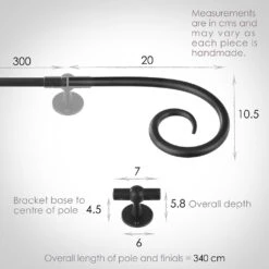 3m 12mm Crook Pack In Beeswax -CURTAINS accessories Sale 828bw 13