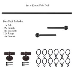 1m 12mm Cannonball Pack In Beeswax -CURTAINS accessories Sale 829bw 20