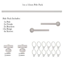 1m 12mm Cannonball Pack In Clay 8 1m 12mm Cannonball Pack In Clay -CURTAINS accessories Sale 829cl 20