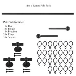 2m 12mm Cannonball Pack In Beeswax -CURTAINS accessories Sale 831bw 20