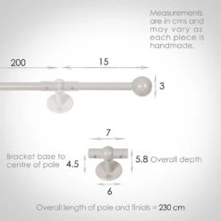 2m 12mm Cannonball Pack In Clay -CURTAINS accessories Sale 831cl 13