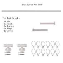 1m 12mm Button Pack In Clay -CURTAINS accessories Sale 834cl 20
