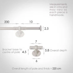 2m 12mm Button Pack In Clay -CURTAINS accessories Sale 842cl 13