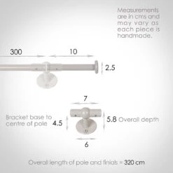 3m 12mm Button Pack In Clay -CURTAINS accessories Sale 843cl 13